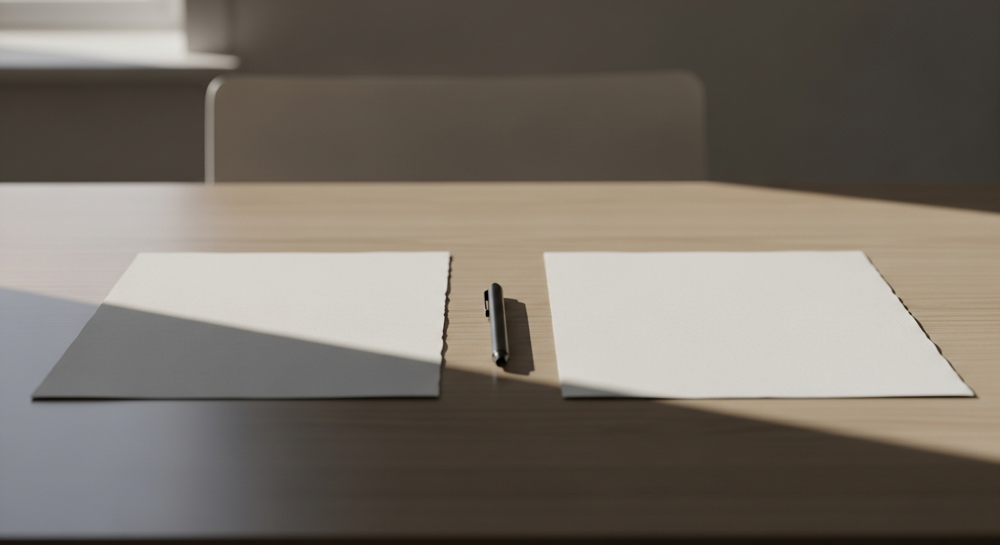 Deux devis de déménagement posés sur un bureau avec un stylo